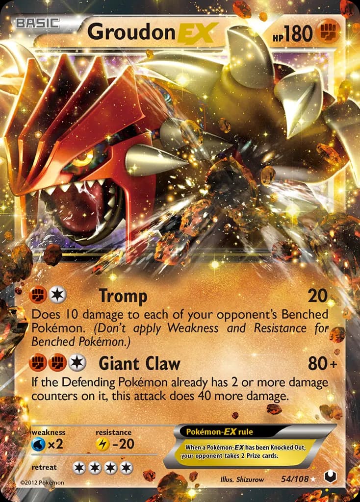 Groudon-EX — Dark Explorers 54 Pokémon card