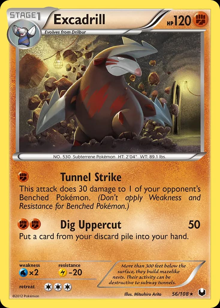 Excadrill — Dark Explorers 56 Pokémon card