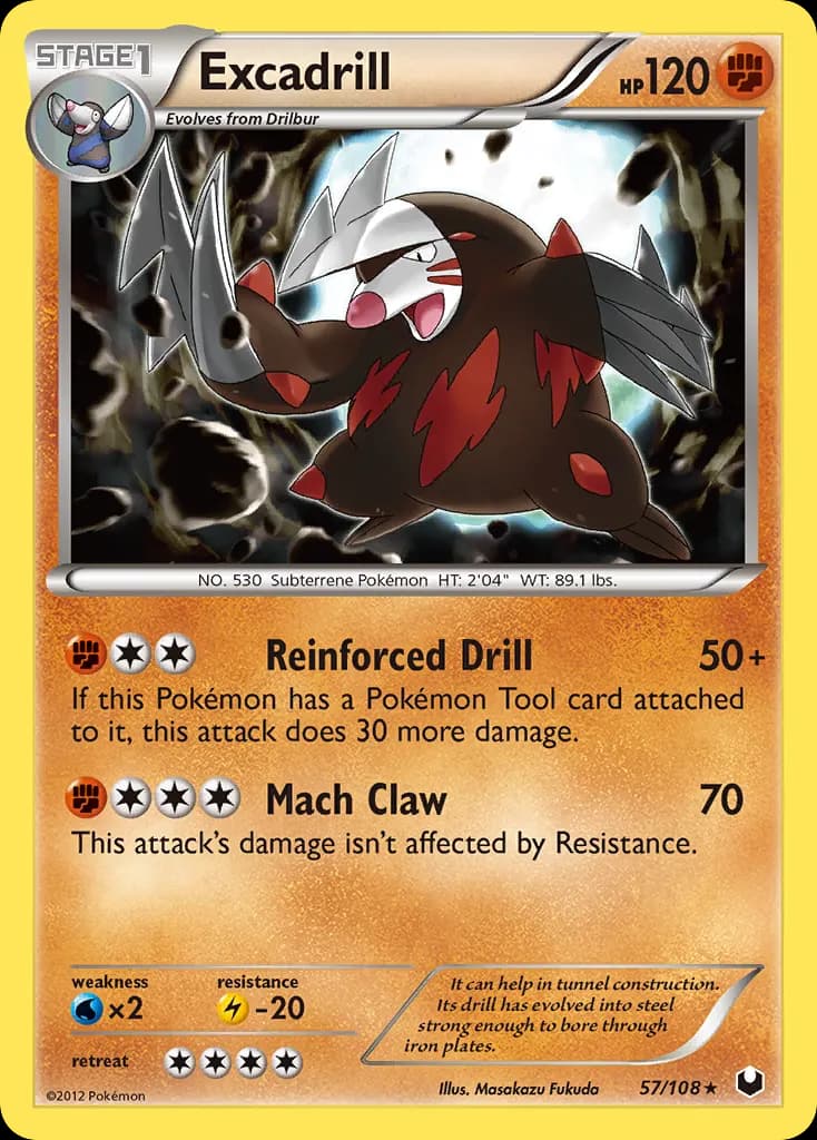 Excadrill — Dark Explorers 57 Pokémon card