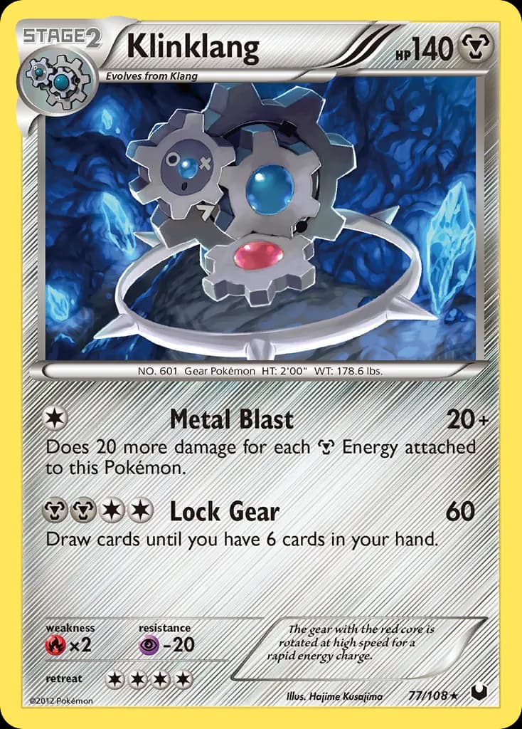 Klinklang — Dark Explorers 77 Pokémon card