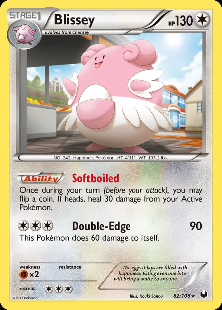 Blissey — Dark Explorers 82 Pokémon card