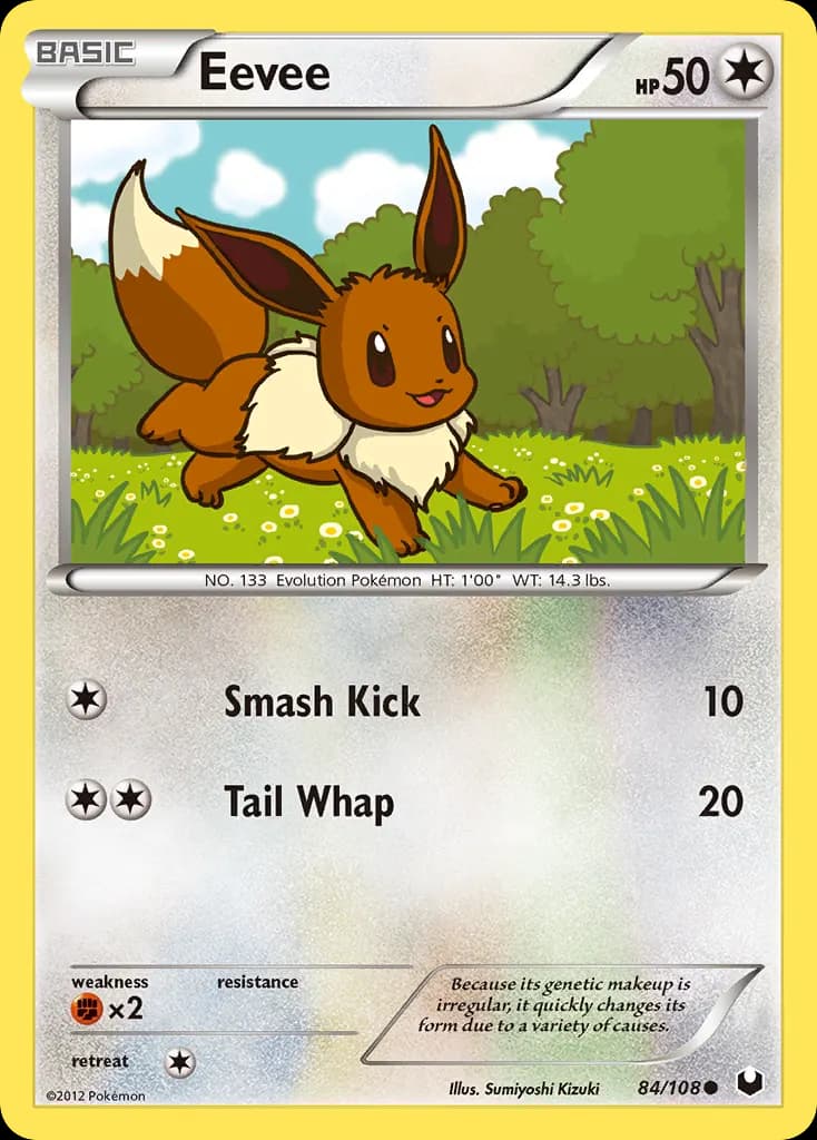 Eevee — Dark Explorers 84 Pokémon card
