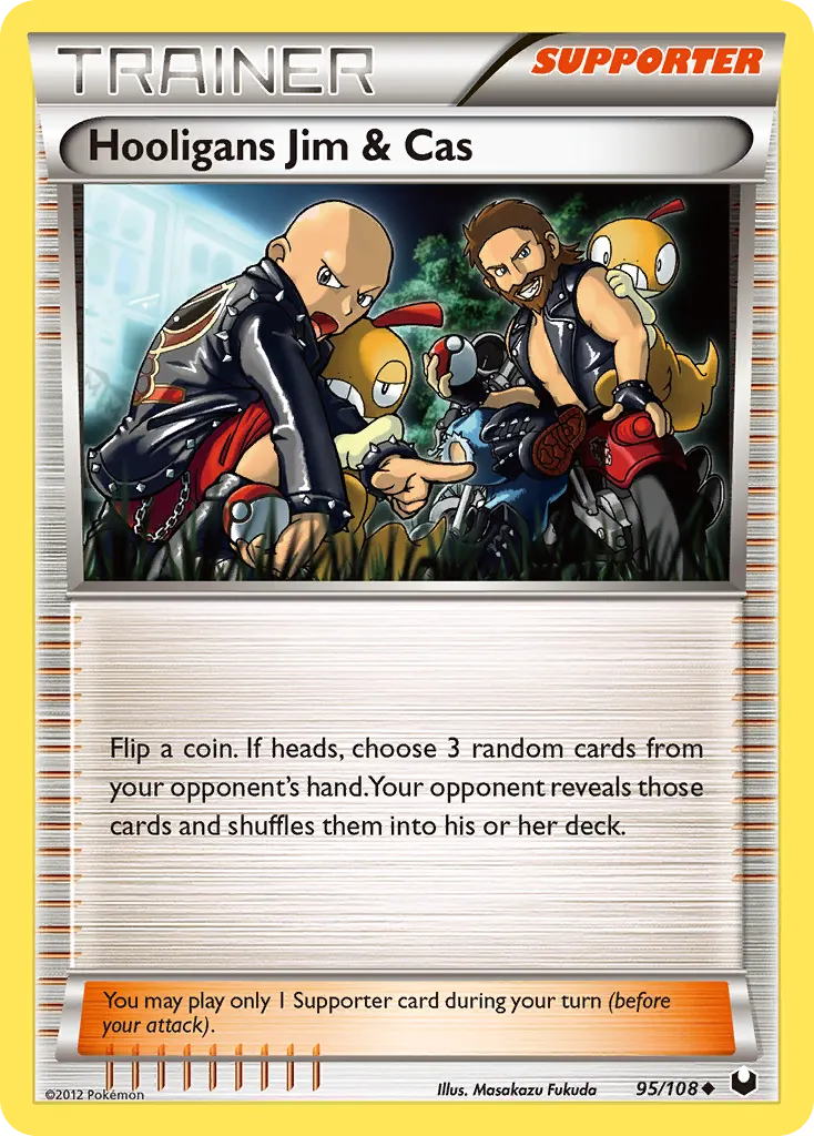 Hooligans Jim & Cas — Dark Explorers 95 Pokémon card