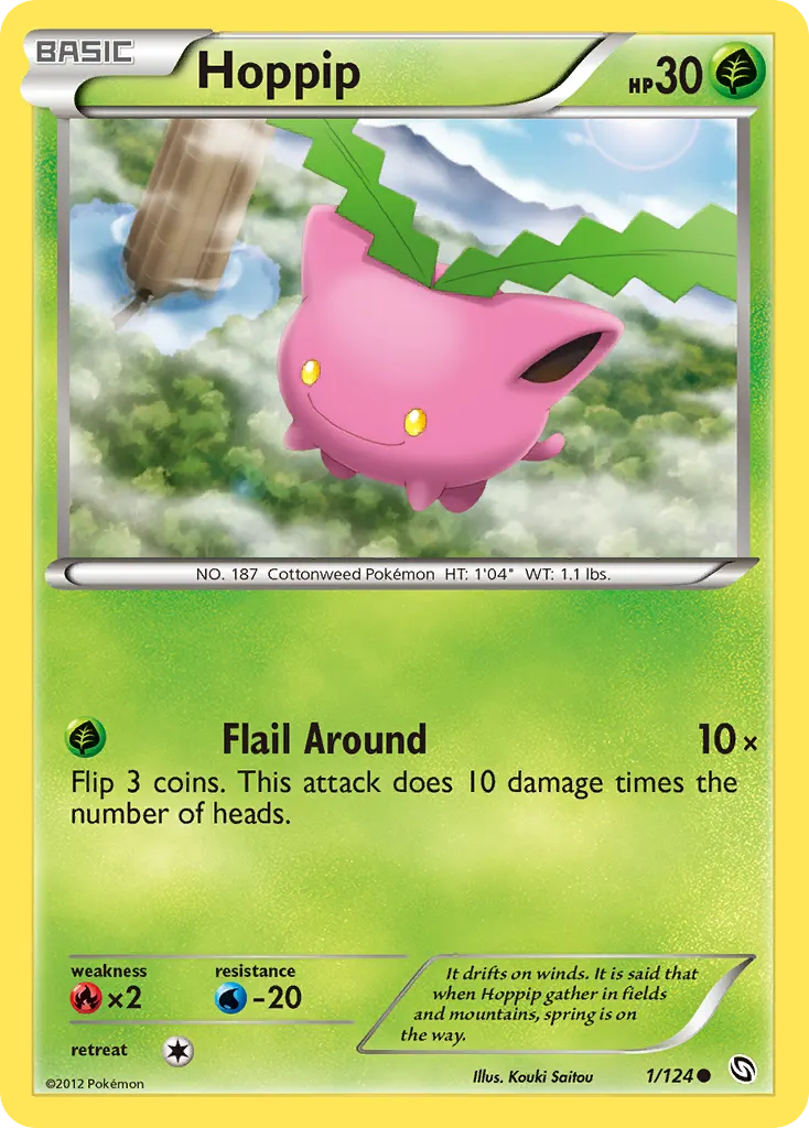 Hoppip — Dragons Exalted 1 Pokémon card