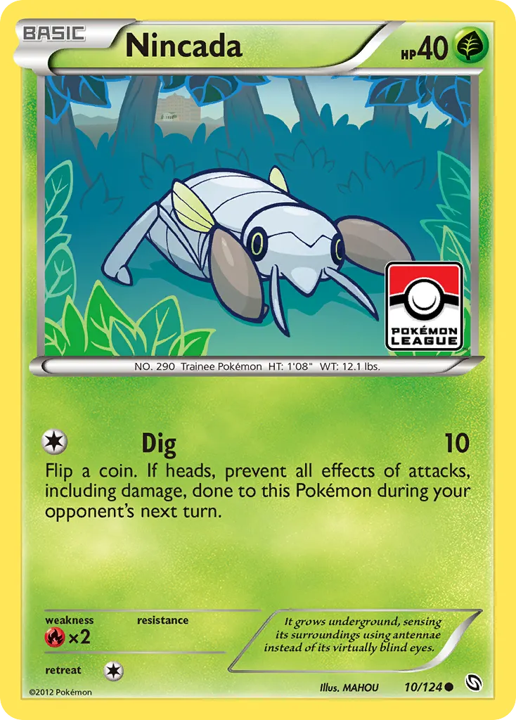 Nincada — Dragons Exalted 10 Pokémon card