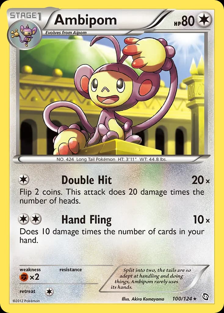 Ambipom — Dragons Exalted 100 Pokémon card