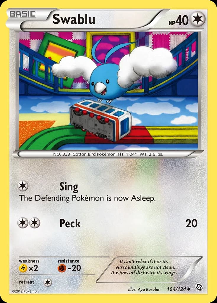 Swablu — Dragons Exalted 104 Pokémon card