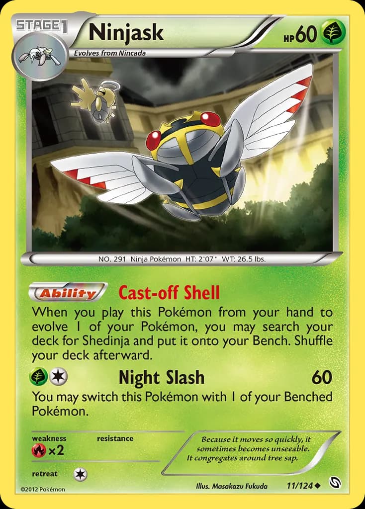 Ninjask — Dragons Exalted 11 Pokémon card