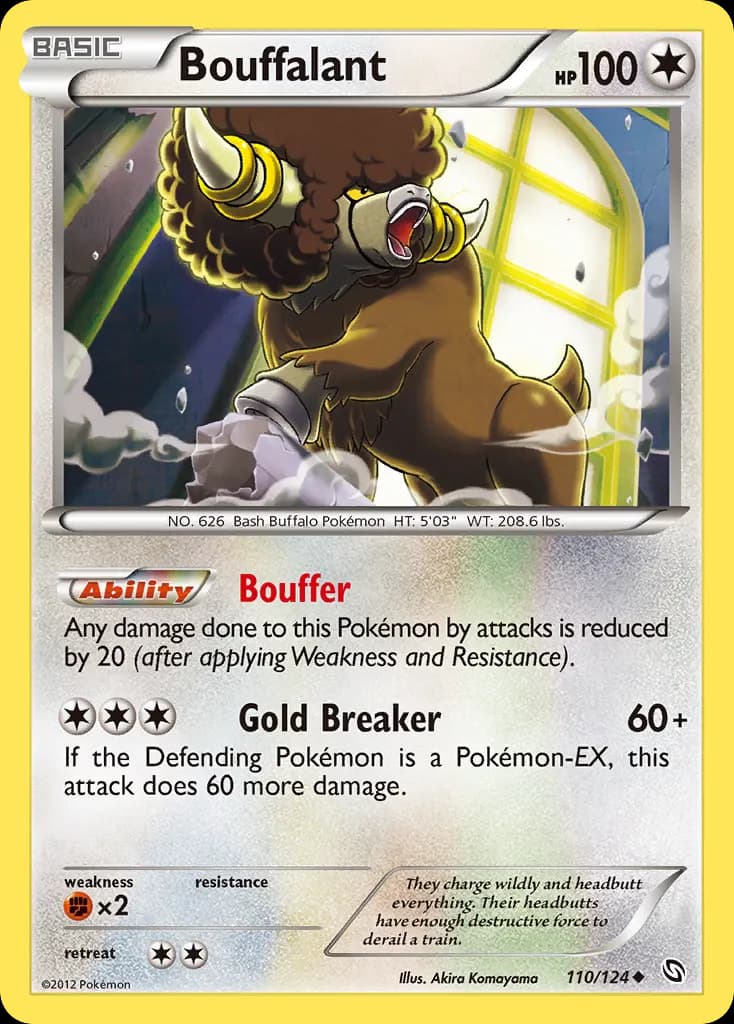 Bouffalant — Dragons Exalted 110 Pokémon card