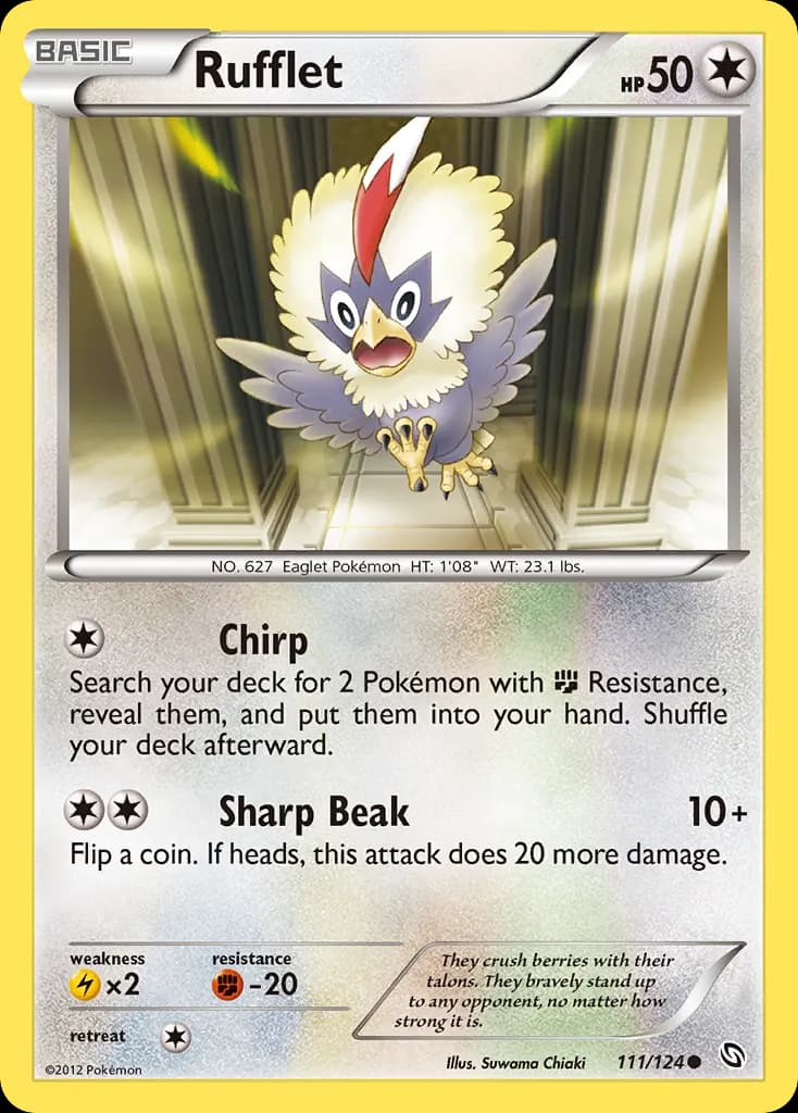 Rufflet — Dragons Exalted 111 Pokémon card