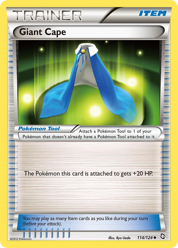 Giant Cape — Dragons Exalted 114 Pokémon card