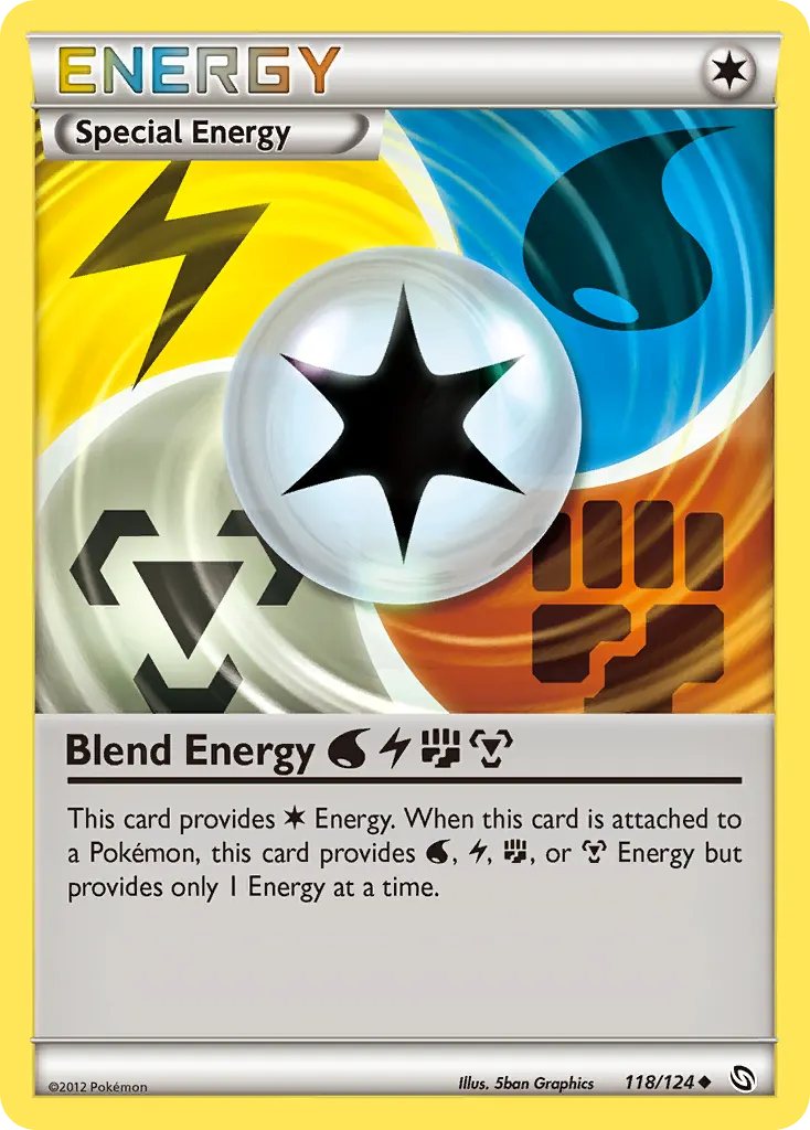 Blend Energy WaterLightningFightingMetal — Dragons Exalted 118 Pokémon card