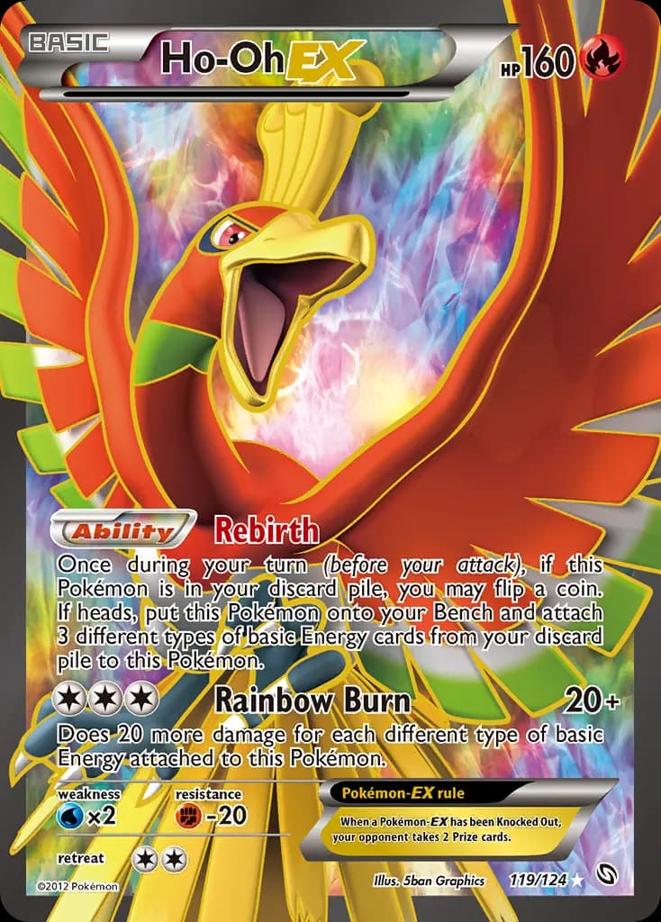 Ho-Oh-EX — Dragons Exalted 119 Pokémon card