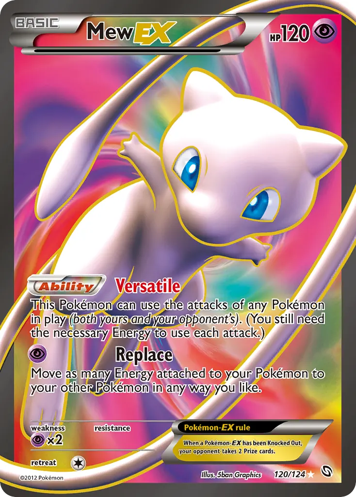Mew-EX — Dragons Exalted 120 Pokémon card