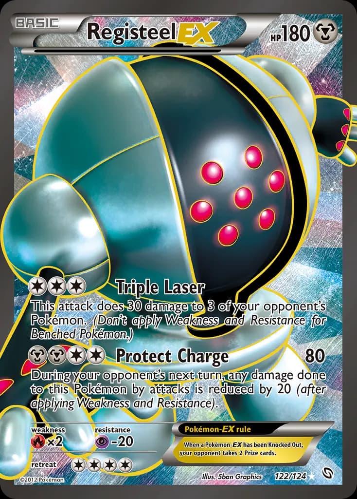 Registeel-EX — Dragons Exalted 122 Pokémon card