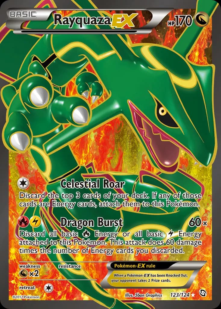 Rayquaza-EX — Dragons Exalted 123 Pokémon card