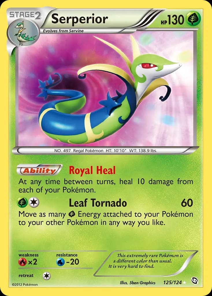 Serperior — Dragons Exalted 125 Pokémon card