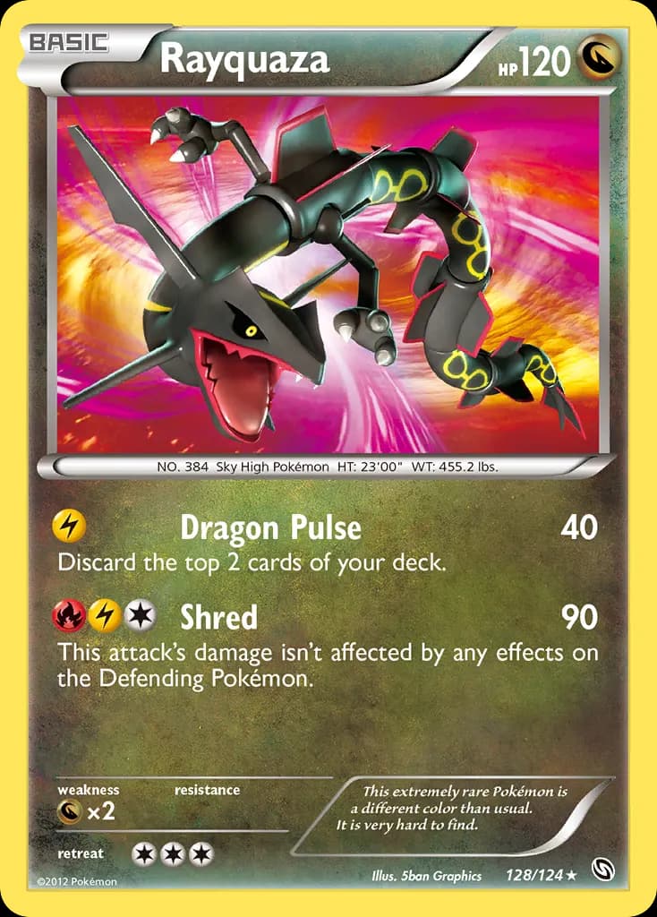 Rayquaza — Dragons Exalted 128 Pokémon card