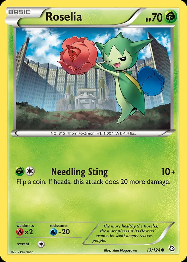 Roselia — Dragons Exalted 13 Pokémon card