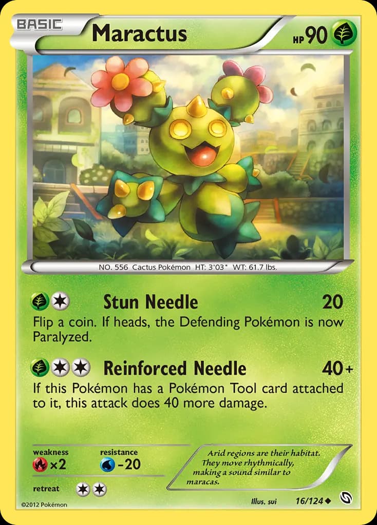 Maractus — Dragons Exalted 16 Pokémon card