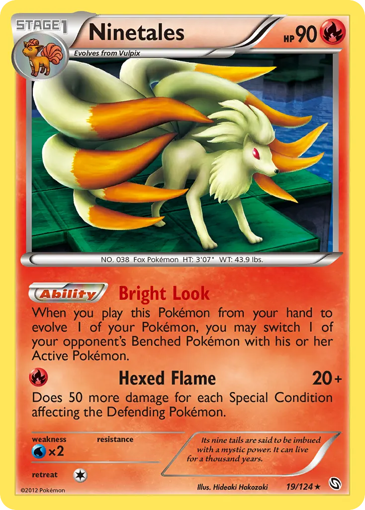 Ninetales — Dragons Exalted 19 Pokémon card