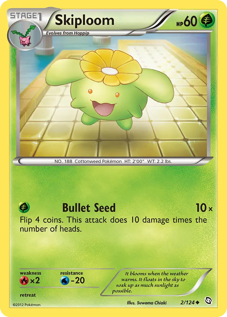 Skiploom — Dragons Exalted 2 Pokémon card