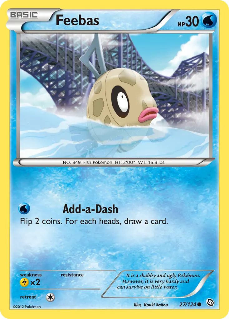 Feebas — Dragons Exalted 27 Pokémon card