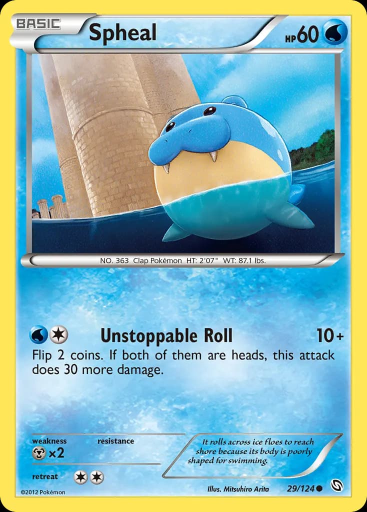 Spheal — Dragons Exalted 29 Pokémon card