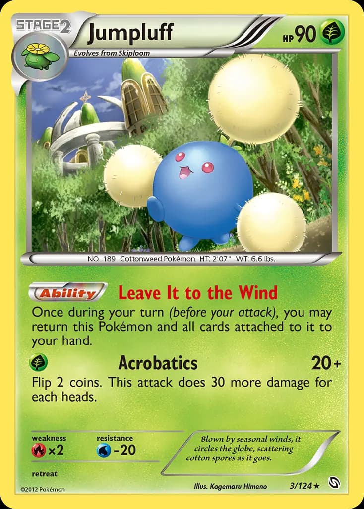 Jumpluff — Dragons Exalted 3 Pokémon card