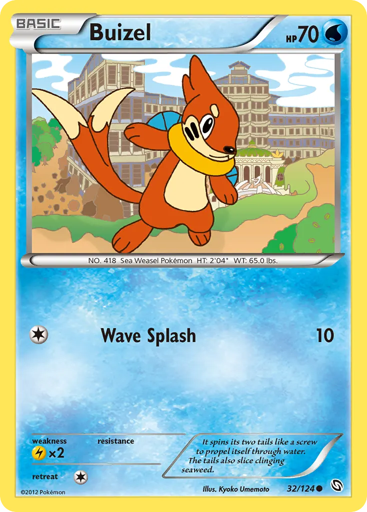 Buizel — Dragons Exalted 32 Pokémon card