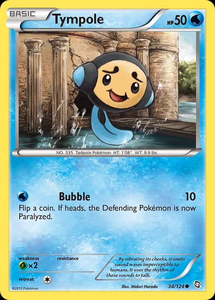 Tympole — Dragons Exalted 34 Pokémon card