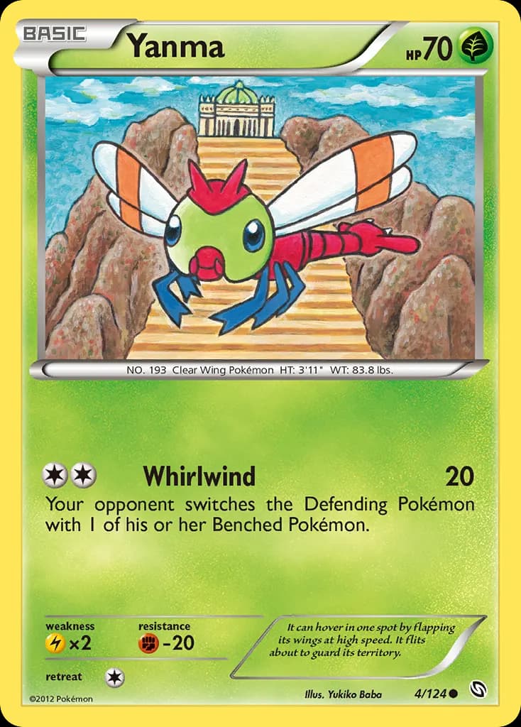 Yanma — Dragons Exalted 4 Pokémon card