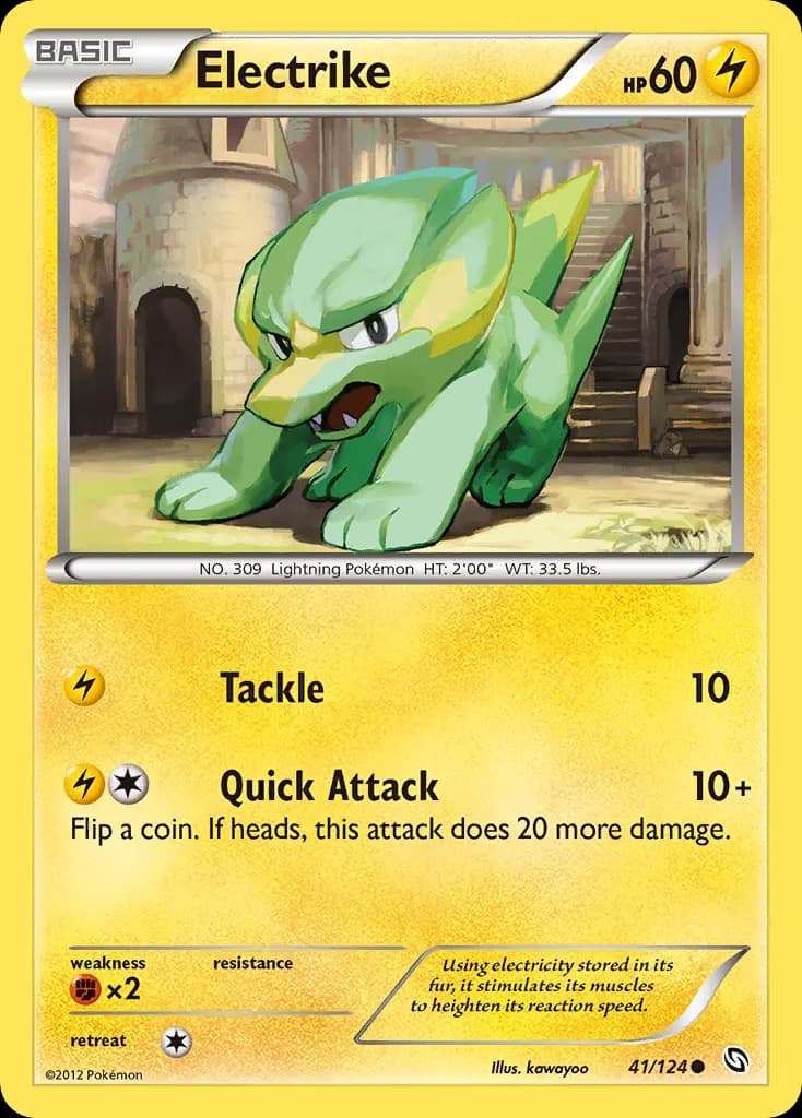 Electrike — Dragons Exalted 41 Pokémon card