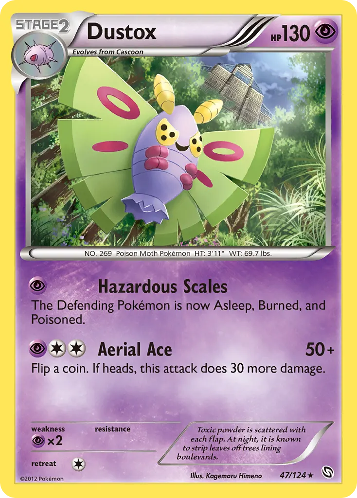 Dustox — Dragons Exalted 47 Pokémon card