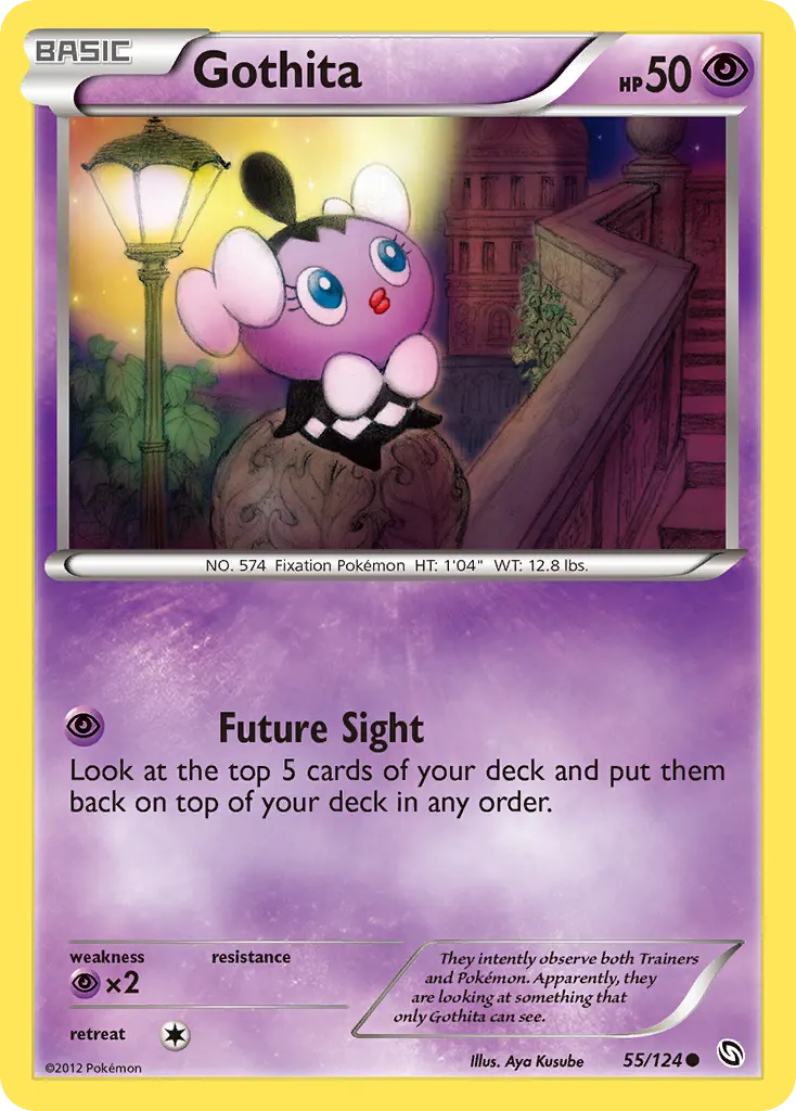 Gothita — Dragons Exalted 55 Pokémon card