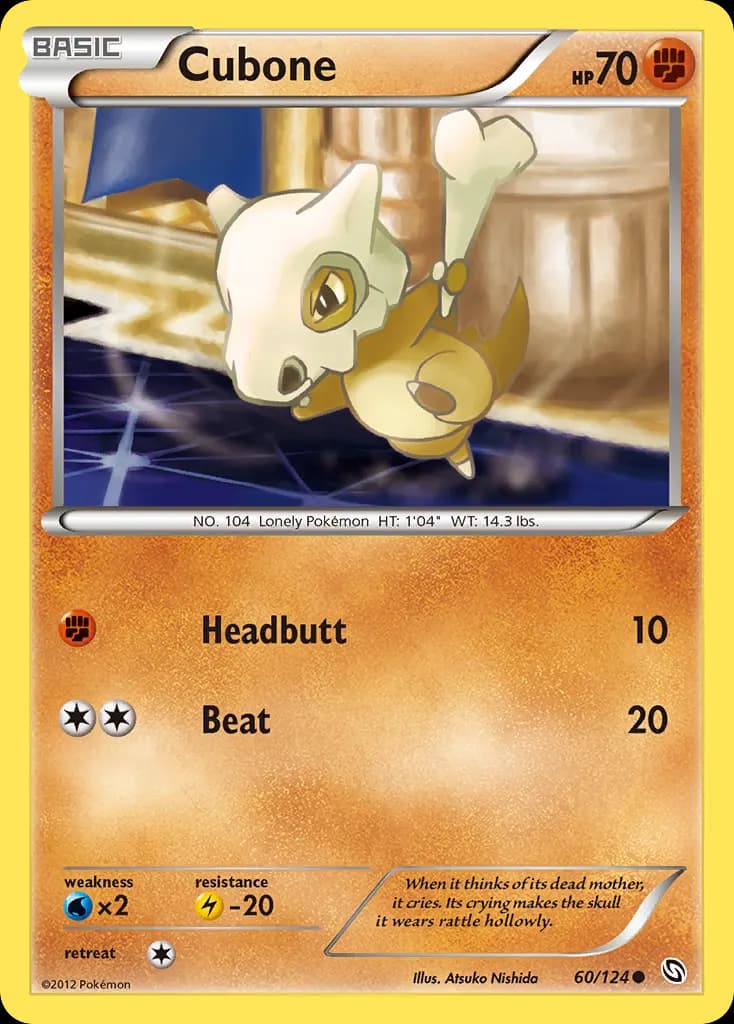 Cubone — Dragons Exalted 60 Pokémon card