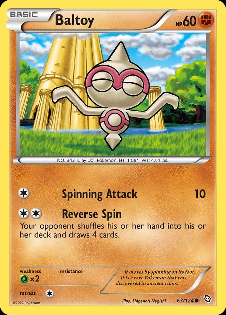 Baltoy — Dragons Exalted 63 Pokémon card