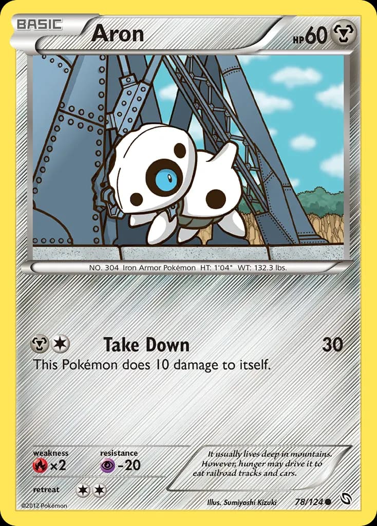 Aron — Dragons Exalted 78 Pokémon card