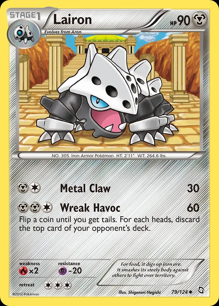 Lairon — Dragons Exalted 79 Pokémon card