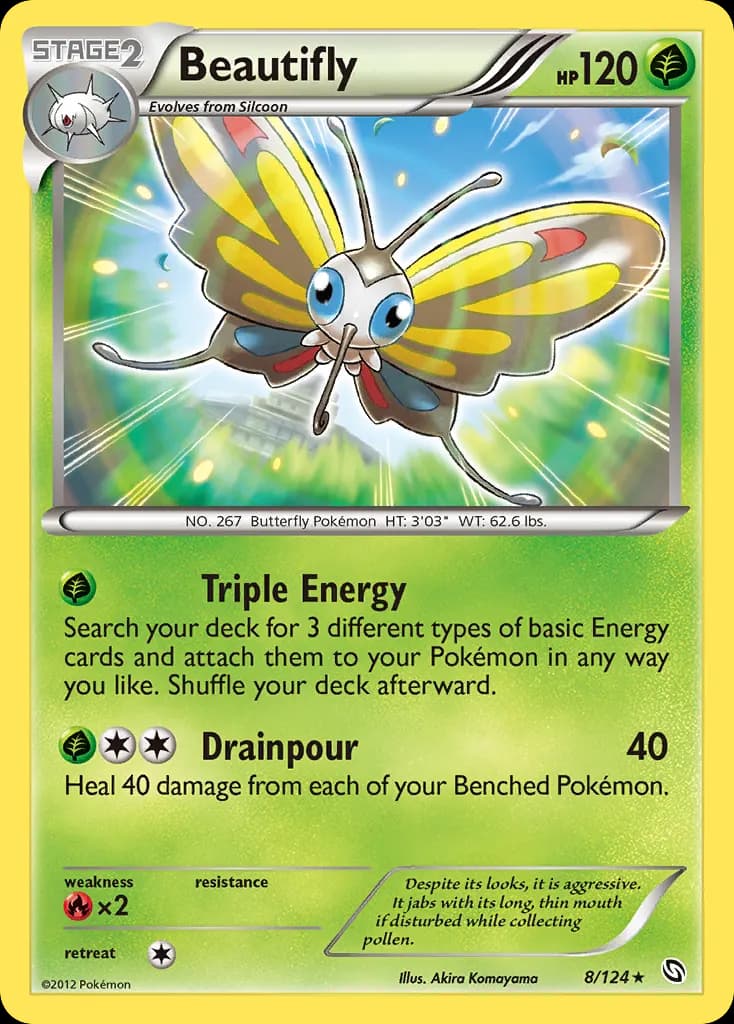 Beautifly — Dragons Exalted 8 Pokémon card