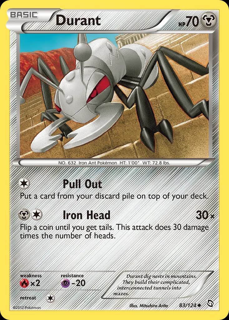 Durant — Dragons Exalted 83 Pokémon card