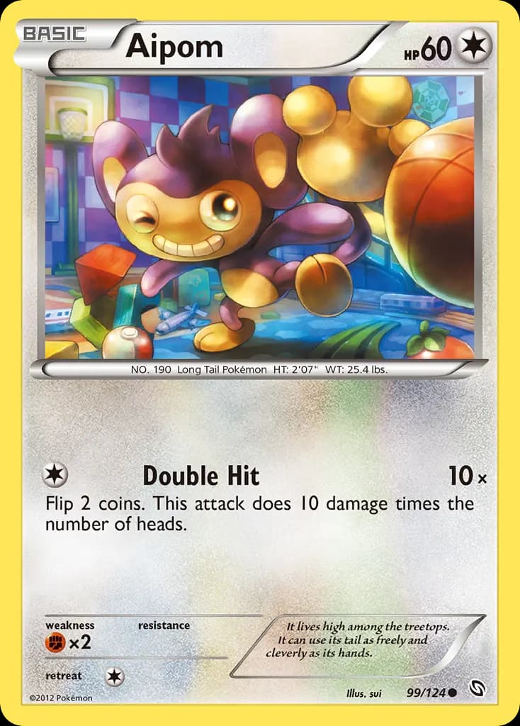 Aipom — Dragons Exalted 99 Pokémon card