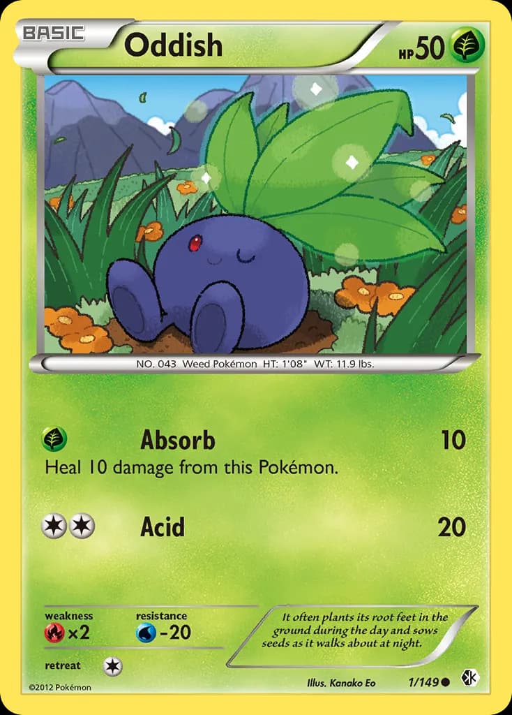 Oddish — Boundaries Crossed 1 Pokémon card