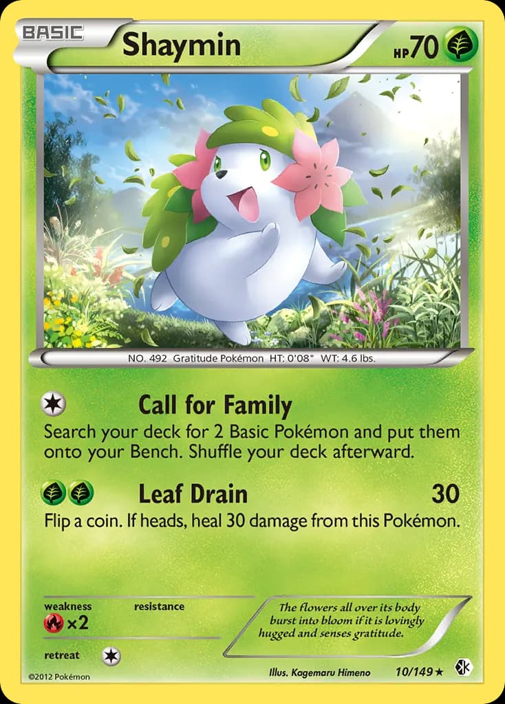 Shaymin — Boundaries Crossed 10 Pokémon card