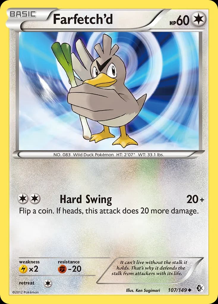 Farfetch'd — Boundaries Crossed 107 Pokémon card