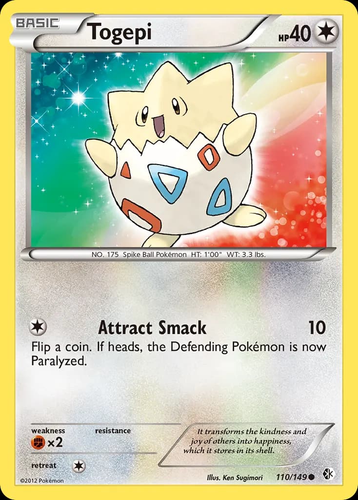 Togepi — Boundaries Crossed 110 Pokémon card