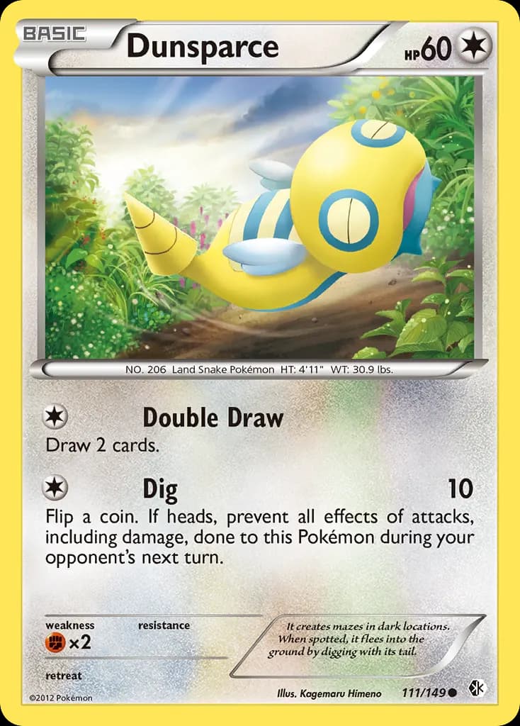 Dunsparce — Boundaries Crossed 111 Pokémon card