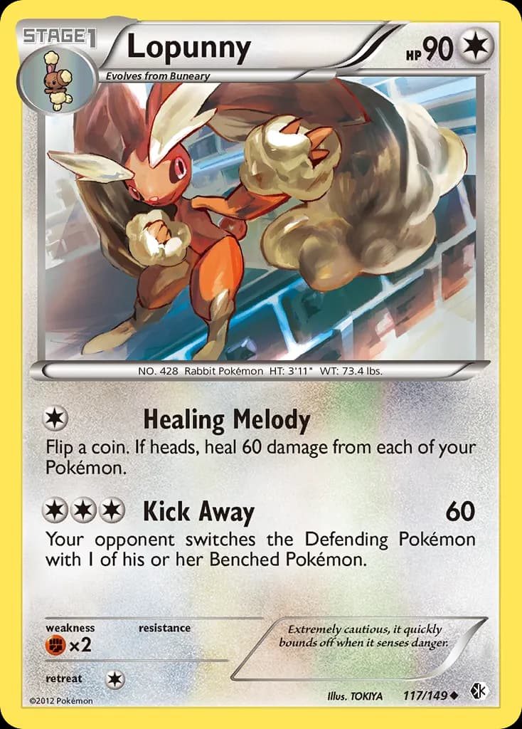 Lopunny — Boundaries Crossed 117 Pokémon card