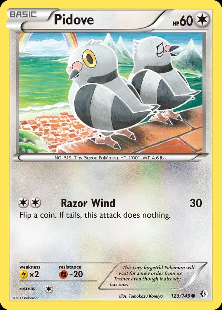 Pidove — Boundaries Crossed 123 Pokémon card