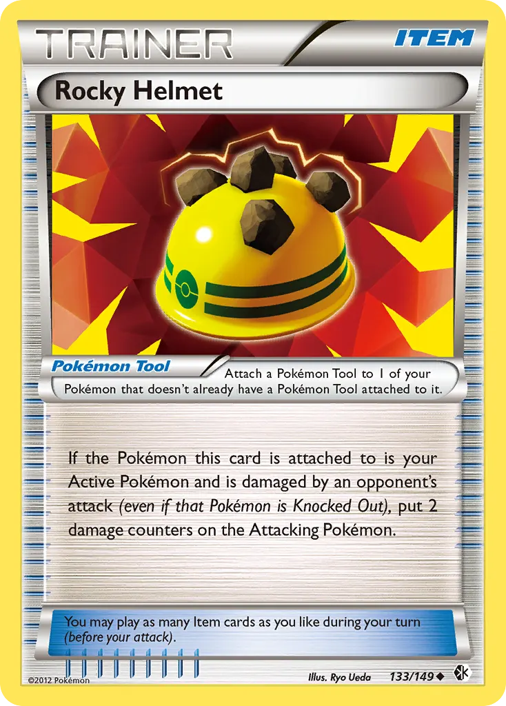Rocky Helmet — Boundaries Crossed 133 Pokémon card